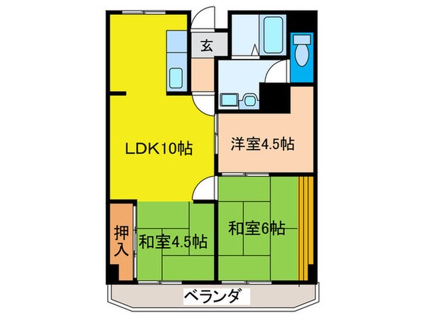 美幸マンションの物件間取画像